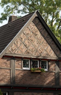 West side, built ca. 1933-1935, architect: Friedrich Kühnen, gabled pitched roof