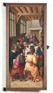 Late Gothic altarpiece in the south aisle, Last Supper, St., Saint, Saint