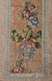 Case detail from 1740, goldsmithing and textile art from the 16th to the 20th century, St., Sankt,
