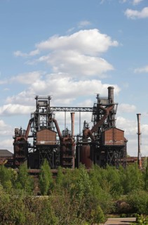 Former Thyssen AG steelworks, blast furnaces