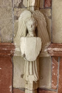 North wing of the cloister, angel as keystone in the vault, St., Sankt, Saint