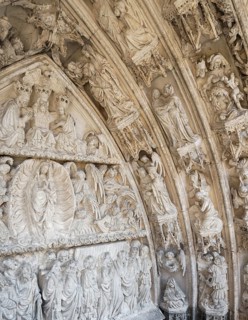 Main portal, tympanum and figures, St., Saint, Saint