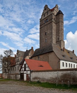 Plötzkau Castle Main construction period 1566-73 Northwest wing and in the lower part still