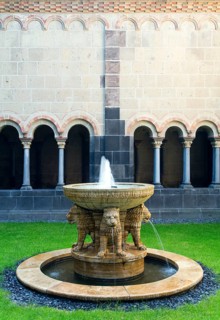 Paradise with lion fountain, St., Saint, Saint