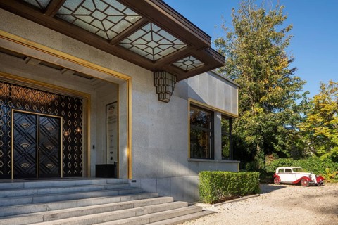 Brussels, Bruxelles, Villa Empain or hôtel Empain, built from 1930 to 1935 by Michel Polak, seat of