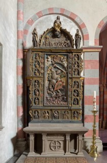 Brauweiler near Pulheim, St Nicholas' Abbey Church, north aisle, St Michael's Altar from 1561,
