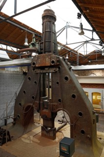 Museum of Heavy Industry, exhibition: 10 metre high and 53 tonne steam hammer