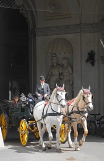 Vienna, Heldenplatz, entrance to the Leopoldine Wing of the Hofburg Imperial Palace Palace