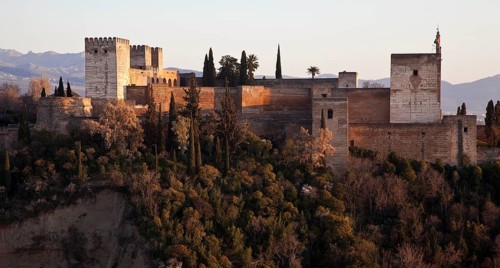 Alcazaba fortress from the north-west