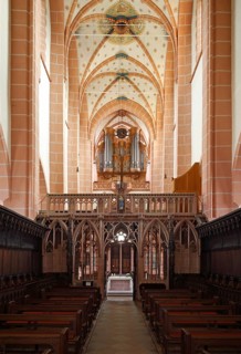 View to the west from the choir, St., Sankt, Saint