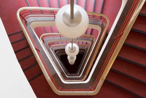 Berlin, Haus des Rundfunks, staircase in the side wing