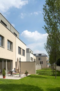 Krefeld, Rott housing estate, Reymann Architekten 2018, house no. 5-1, garden side