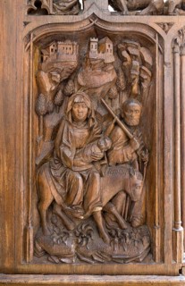 Constance, Minster, choir stalls, sculptors Heinrich Yselin and Simon Haider around 1470, stall