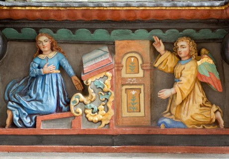 Altar from 1667, Annunciation, St., Saint, Saint