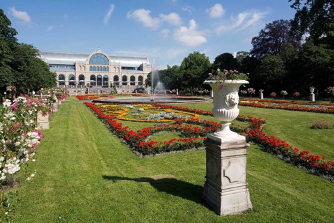 Ground floor in front of the Festhaus after restoration in 2014