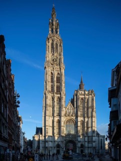 Antwerp, Cathedral of Our Lady 14-16th century View from south North tower 123 m high, St., Saint,
