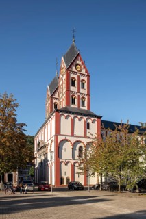 Liège, Liege, St Barthélemy (Sint-Bartolomeüskerk, Sankt Bartholomäus), view of the westwork from
