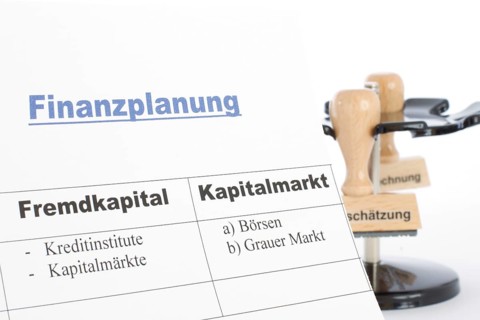 Financial planning, debt capital, equity capital, capital market, financing, tax estimate, stamp
