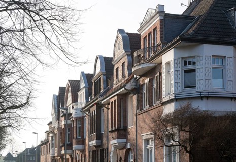 Krefeld, Gutenbergstraße housing estate, Art Nouveau houses