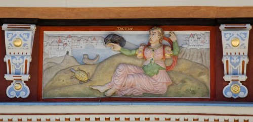 House to the wide hearth, allegory sense of touch (Tactus)