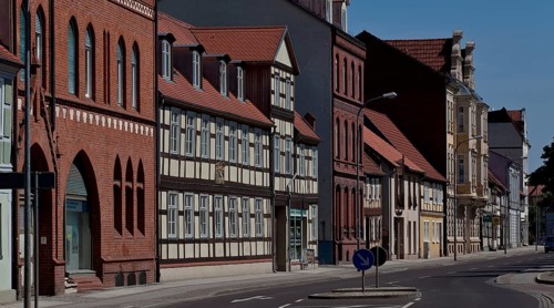 Old settlement centre with Wilhelminian-style and older houses
