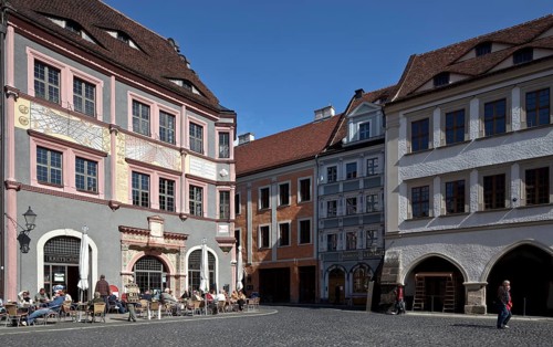North-eastern corner of the square with the junction of Peterstraße