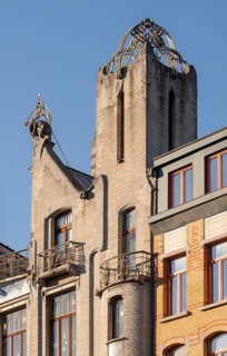 Antwerp, Art Nouveau houses, Maison du Peuple - Help U Zelve cooperative, built in 1901 by Émile
