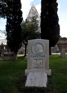 Tomb of Jacob Asmus Carstens, classicist painter from Schleswig 1754-1798