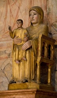 Enthroned Mother of God with child: Notre-Dame-le-Brune, 2nd half of the 12th century, St., St.,