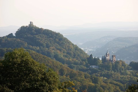 Königswinter, Drachenburg Castle and Drachenfels Castle