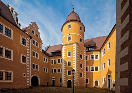 Annaburg, residence and hunting lodge, later widow's seat 1572-78 by Christoph Tendler Three-winged