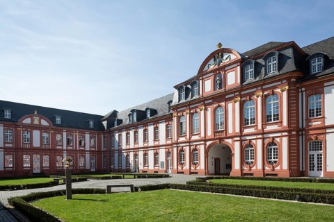 Prelature courtyard, view of the prelature to the south-west