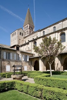View from the cloister to the west towers, St., Sankt, Saint
