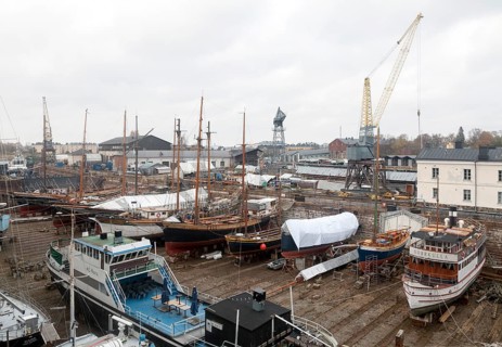 Founded in 1747 off the coast of Helsinki, dry dock, one of the oldest dry docks still in operation