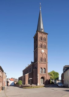 View from the west, architect: Robert Ferdinand Cremer 1860-1863, St., Sankt, Saint
