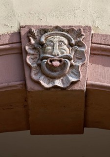 Keystone above the inner monastery gate