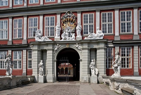 Wolfenbüttel, palace, entrance from the Baroque period