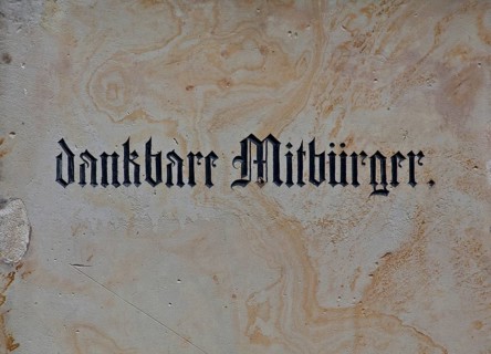 Mühlhausen Thuringia Inscription on a memorial stone 35599