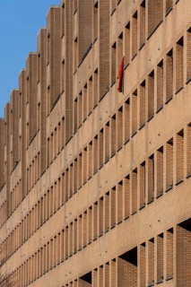 Maastricht, Stoa Residential Complex, residential complex 1993-2002 by Luigi Snozzi, Maasseite