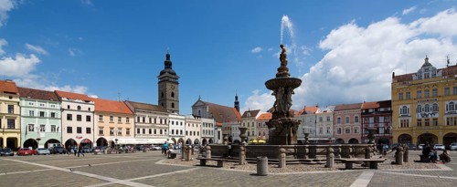 Ceske Budejowice, Budweis, market square, Premysla square, north-west corner