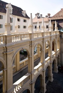 1527-1531 as the first Renaissance building in the city of Graz, main wing built from 1557