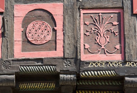 Half-timbered houses Breite Straße 39, detail