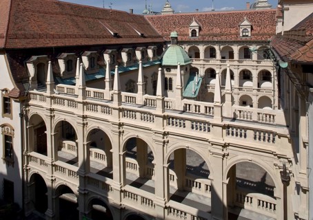 1527-1531 as the first Renaissance building in the city of Graz, main wing built from 1557