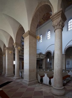 Huysburg near Halberstadt, Benedictine monastery church, south aisle with view to the north-west,