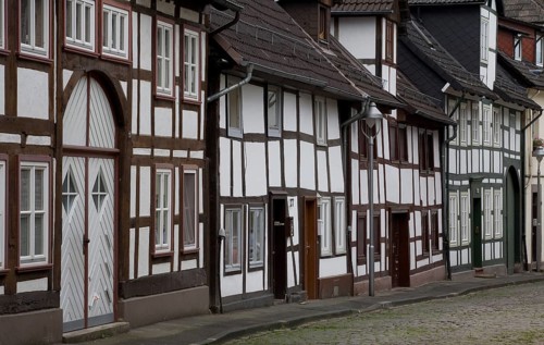 Holzminden Grabenstraße old half-timbered houses