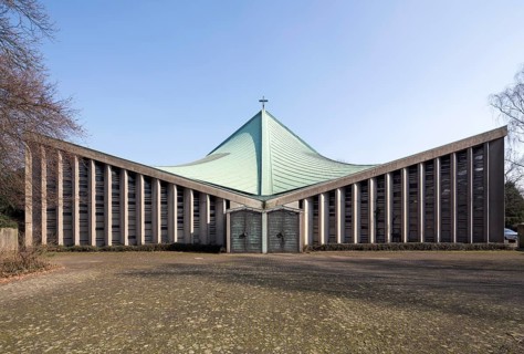 Church built in 1968 by Josef Lehmbrock, west side