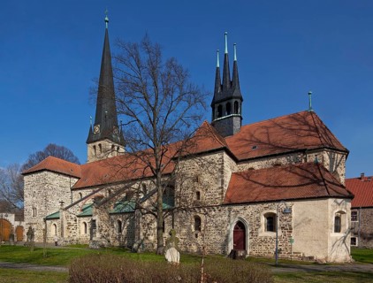 Groß Ammensleben, former monastery church. St Peter and Paul of SSO Pillar basilica begun in the