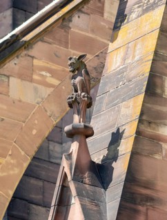 Strasbourg Cathedral, Cath?drale Notre-Dame de Strasbourg, south side, mythical creature on a