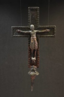 Romanesque crucifix in the museum, St., Sankt, Saint