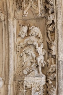 Main portal, vaulted figures, Bethlehem infanticide, St., Saint, Saint